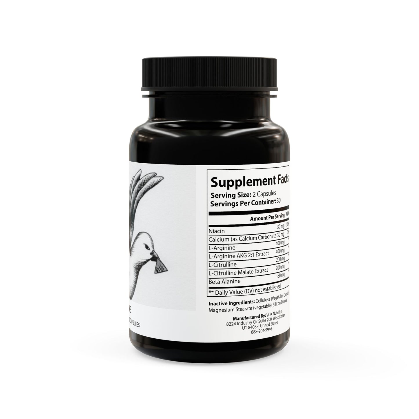G.O.D🕊️ L-Arginine Supplement (60 Capsules)