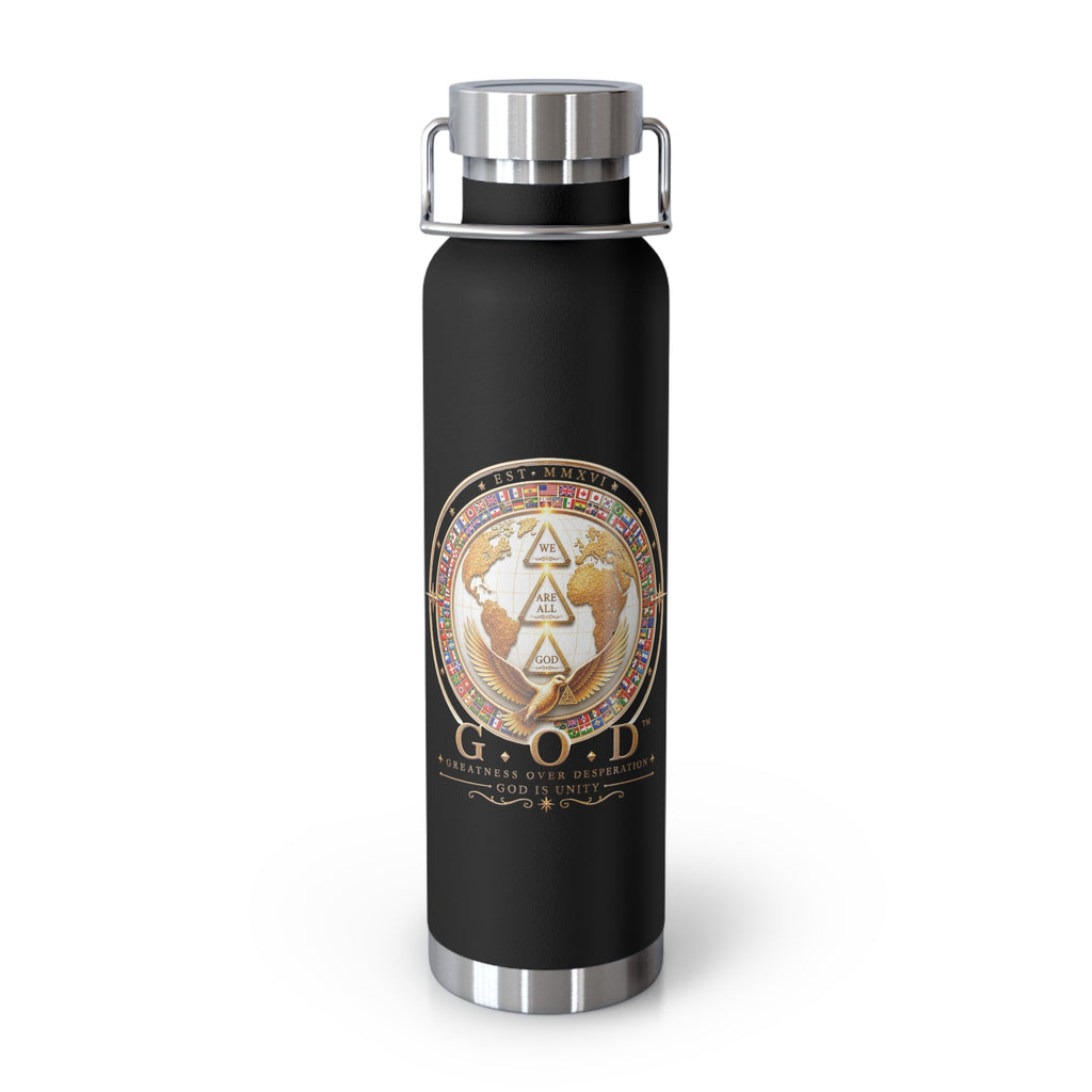 G.O.D 🌎🕊️ Copper Vacuum Insulated Bottle, 22oz