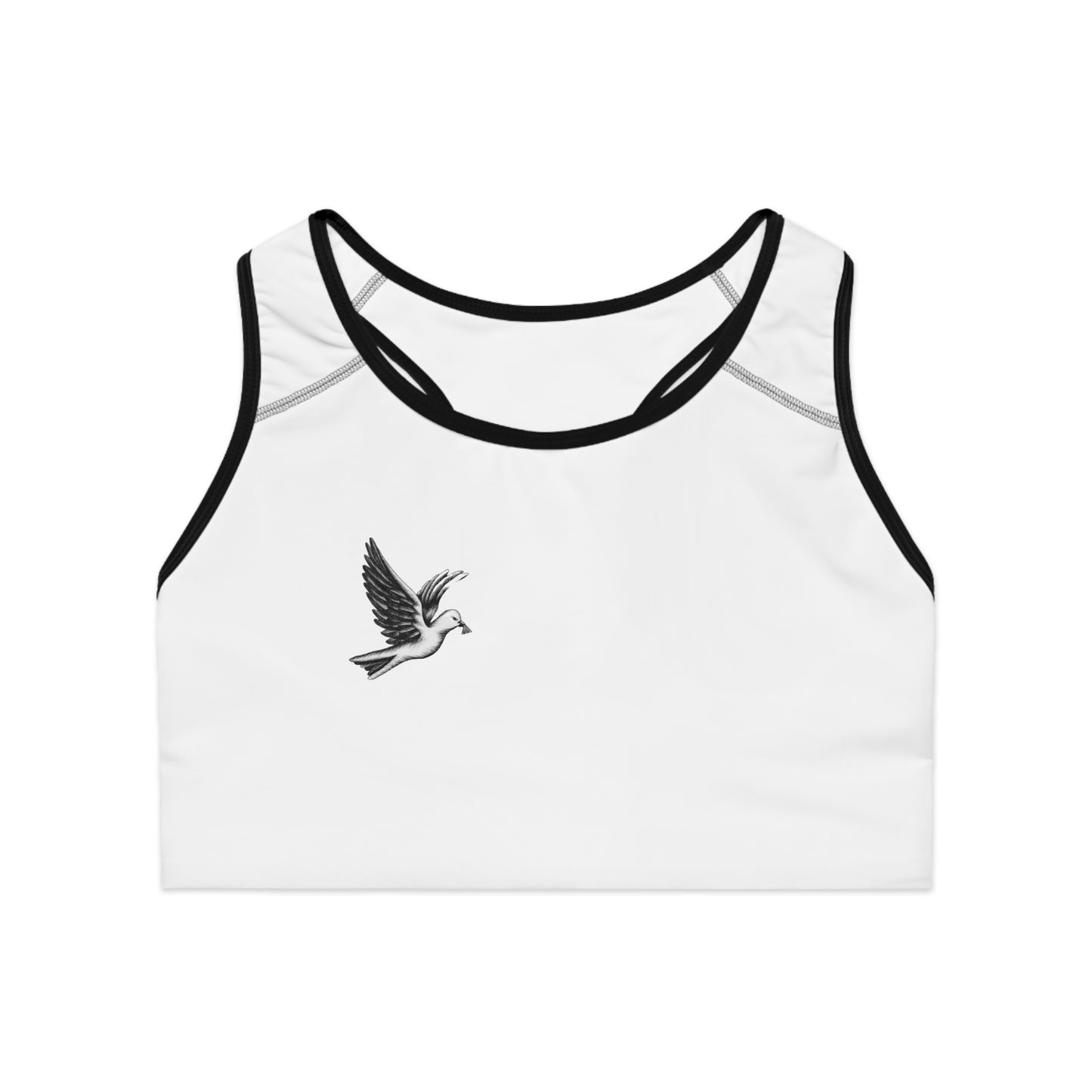 🕊️Giza🔺🔻🔺 Sports Bra with Dove Design