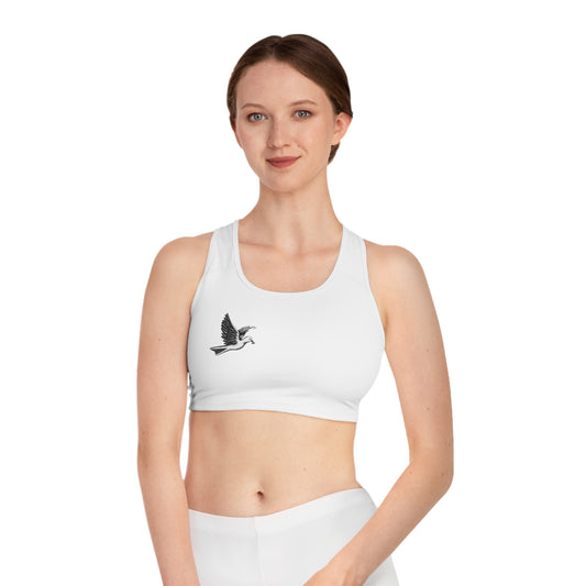 🕊️Giza🔺🔻🔺 Sports Bra with Dove Design