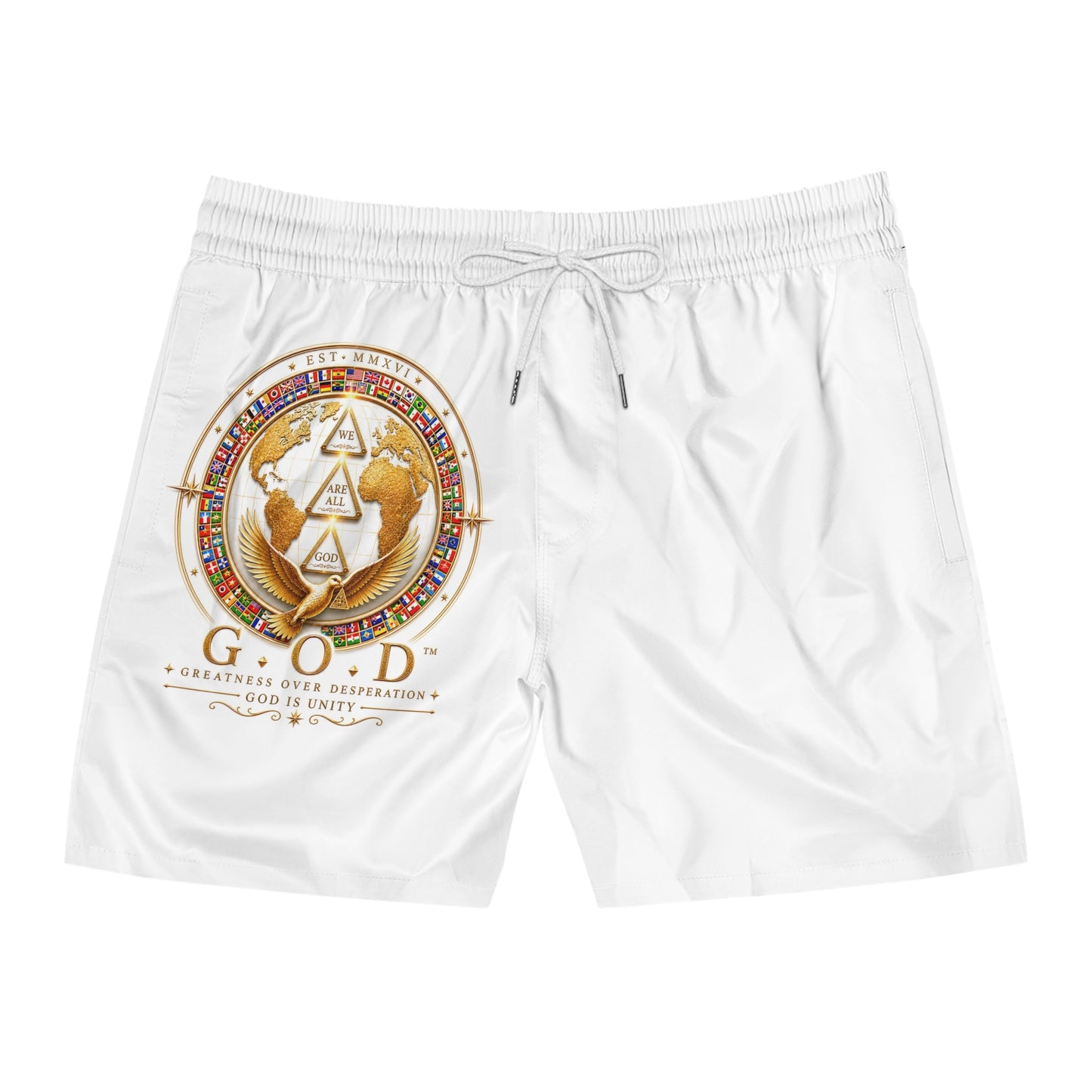 Men's Mid-Length Swim Shorts (AOP)