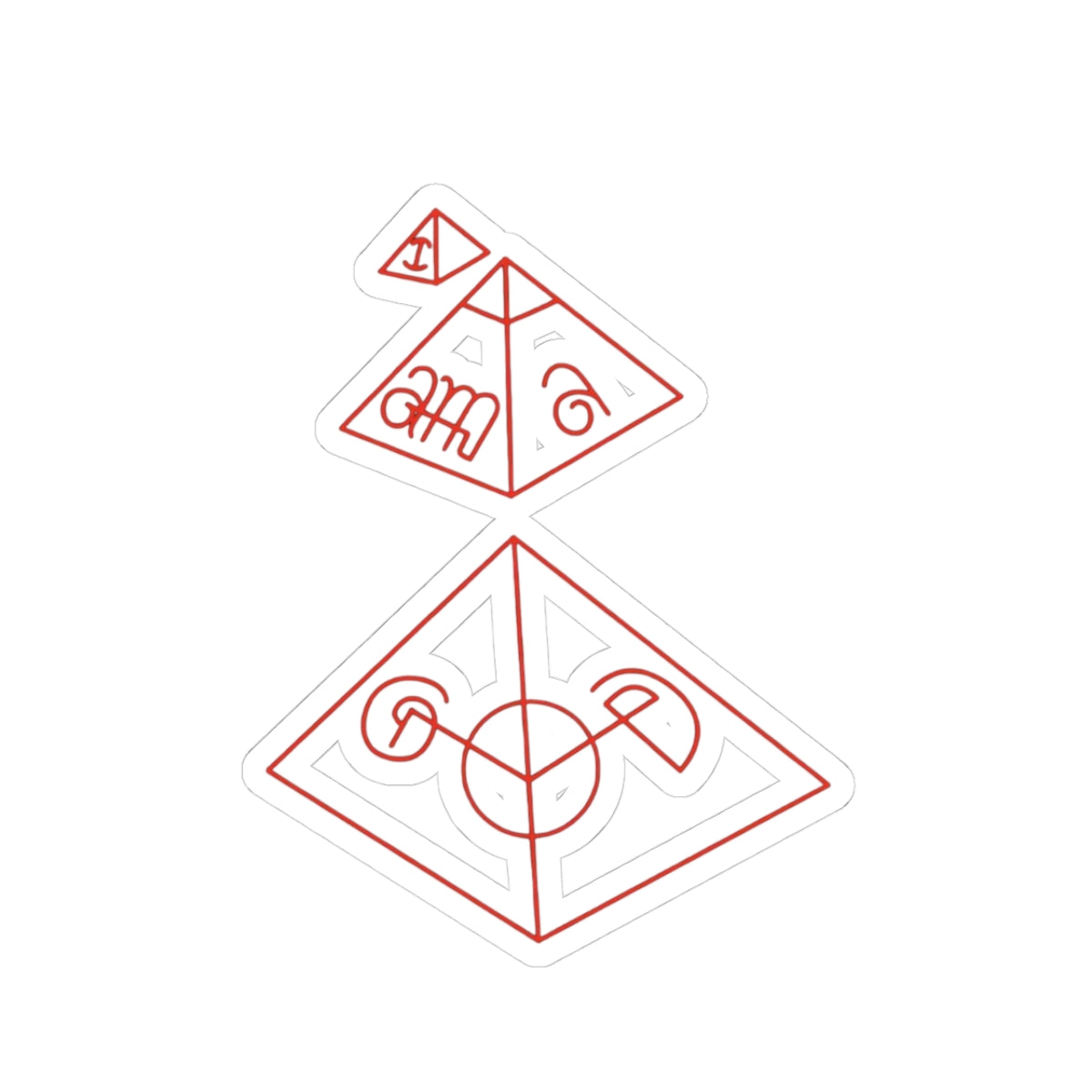 Mystical Pyramid🔺🔻🔺Cut Stickers for Laptop and Decor