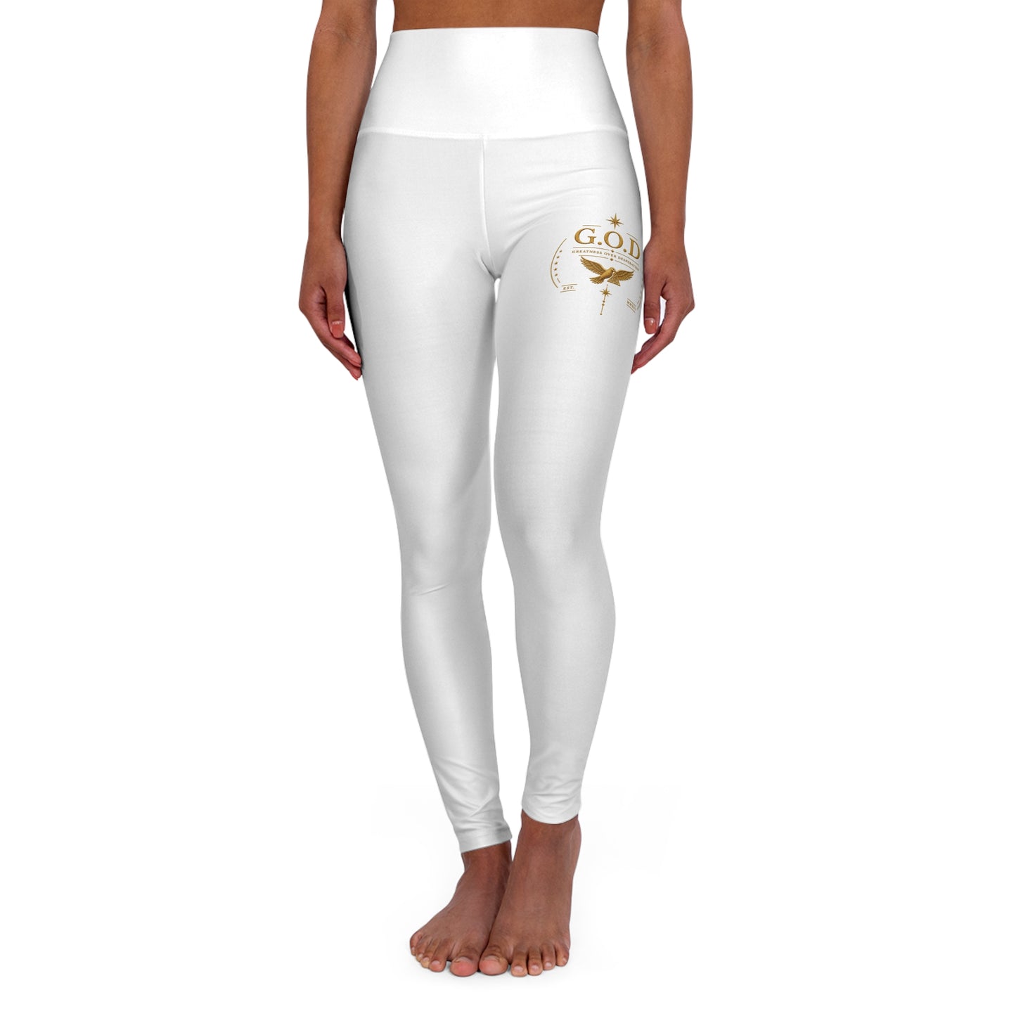 High Waisted Yoga Leggings (AOP)