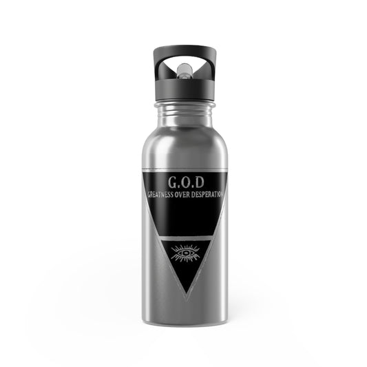 G.O.D🔻20oz Stainless Steel Water Bottle with Straw - Adventure Ready Hydration