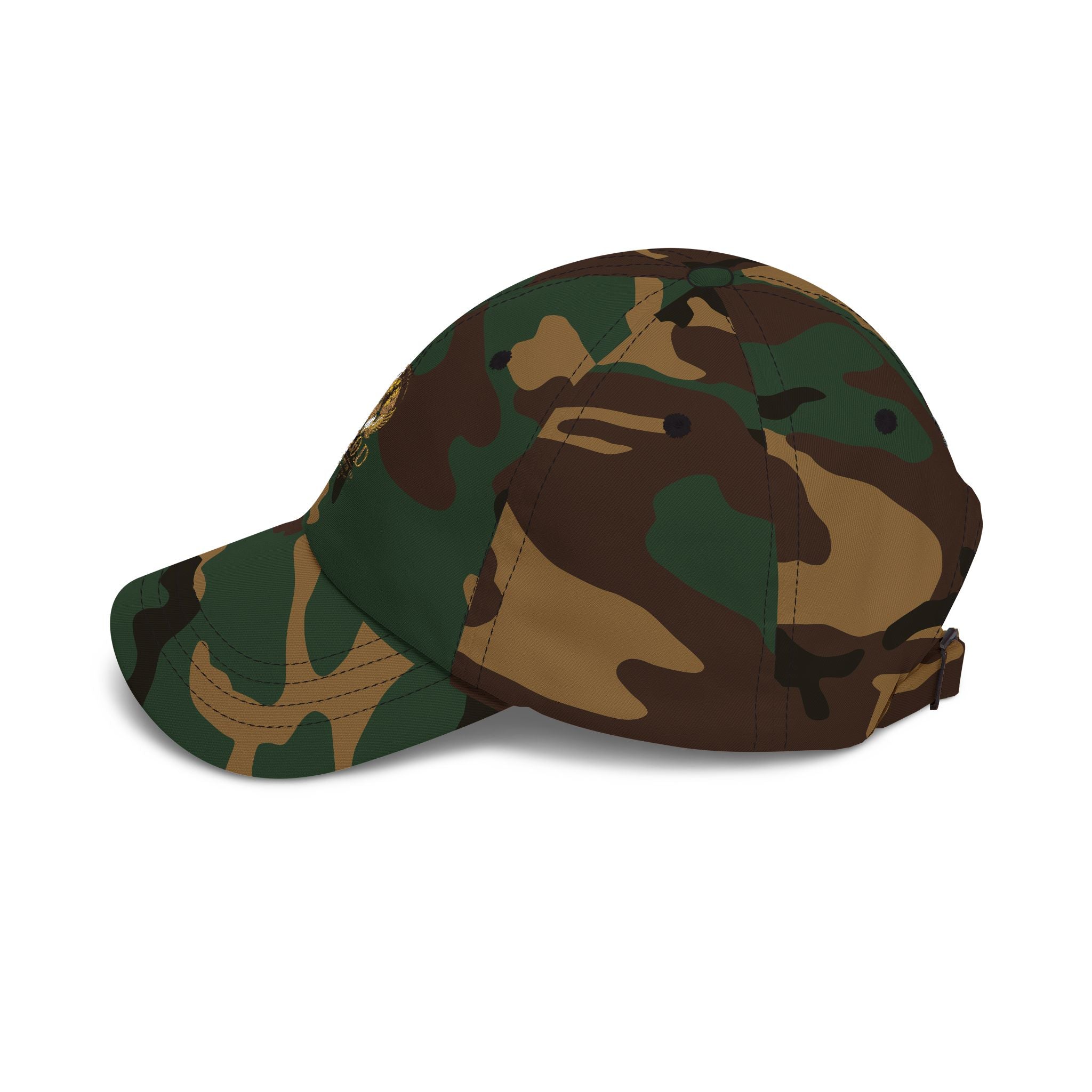 🕊️🌎 - GOD Globe Embroidered White Baseball Hat