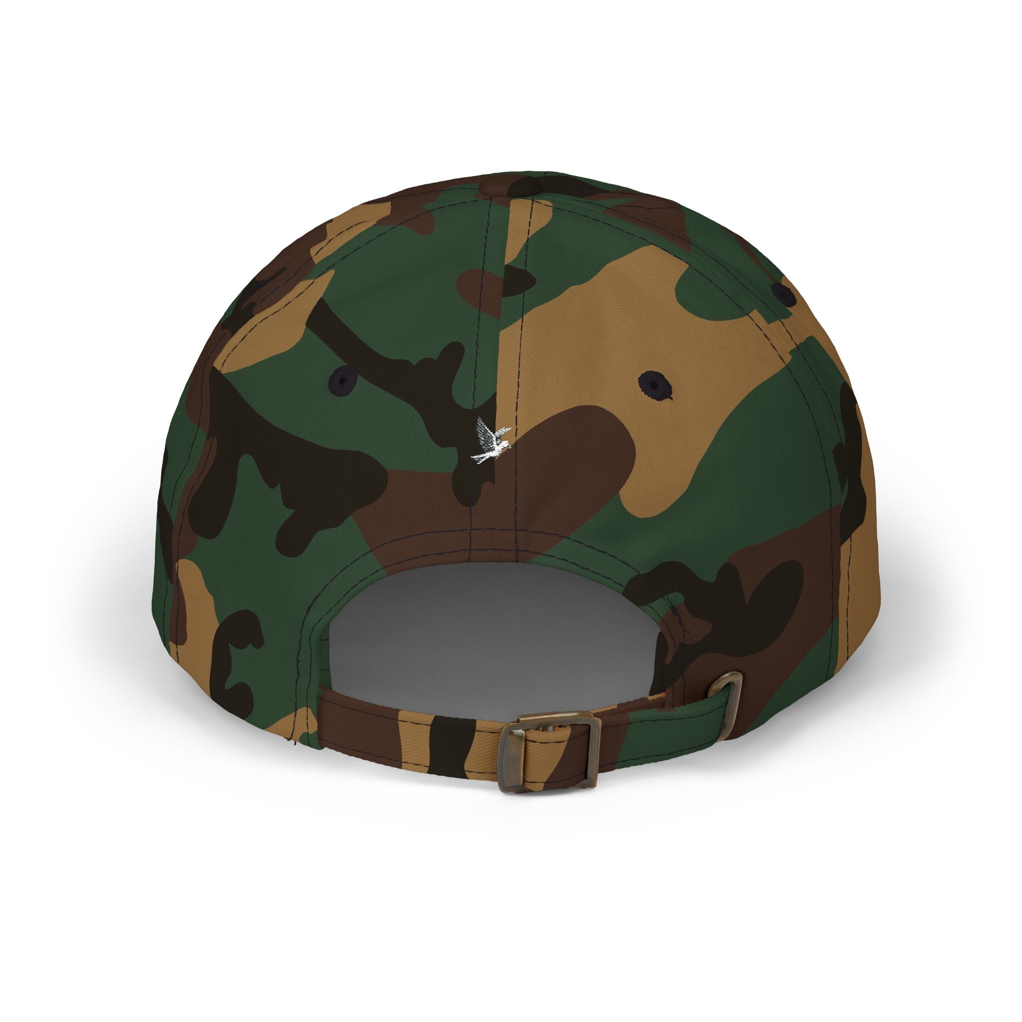 🕊️🌎 - GOD Globe Embroidered White Baseball Hat