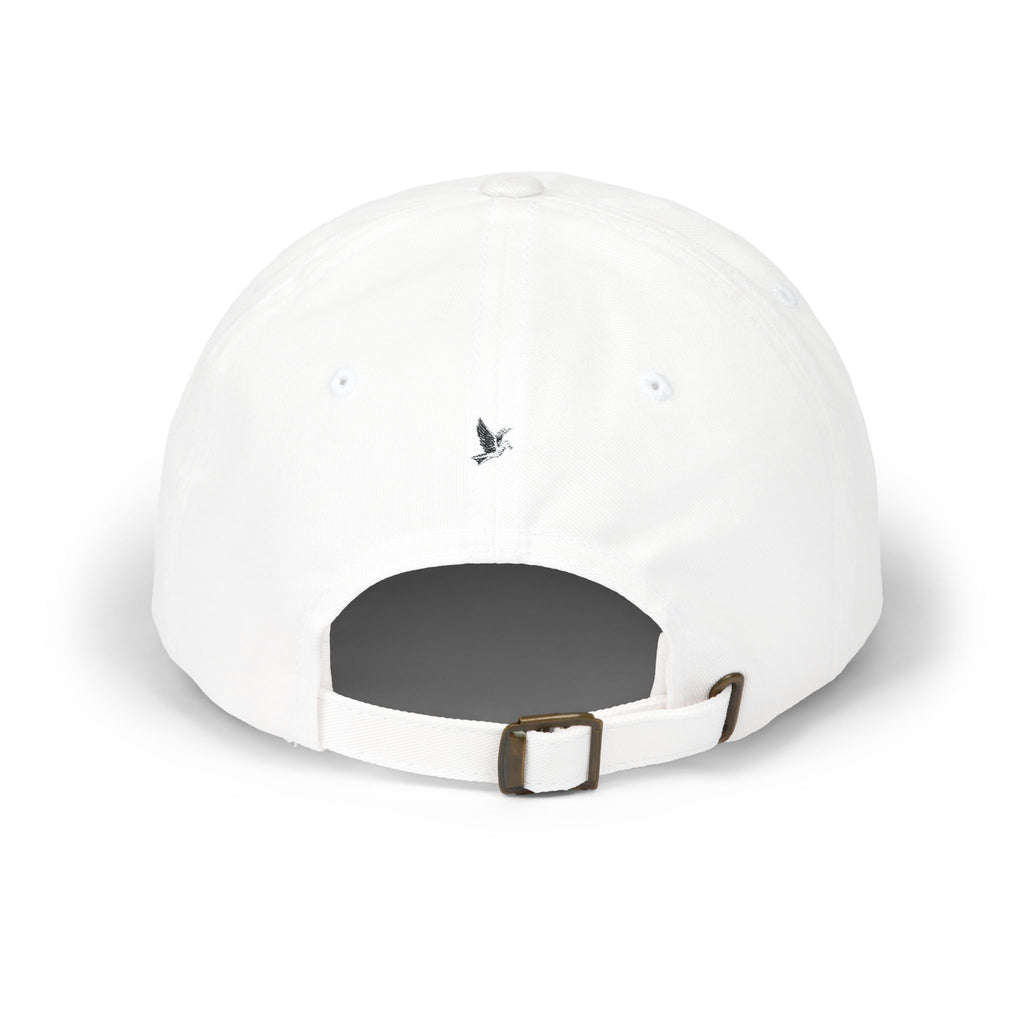 🕊️🌎 - GOD Globe Embroidered White Baseball Hat