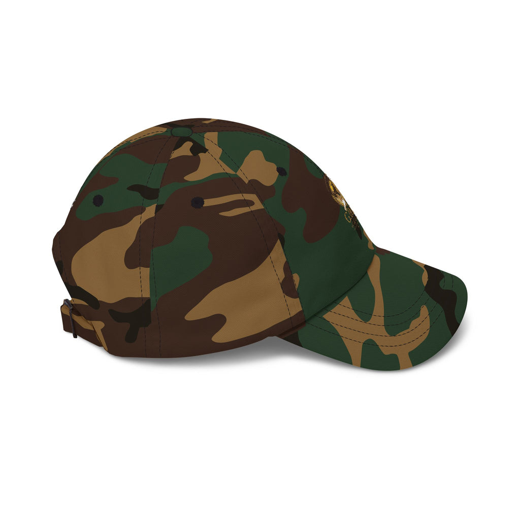 🕊️🌎 - GOD Globe Embroidered White Baseball Hat
