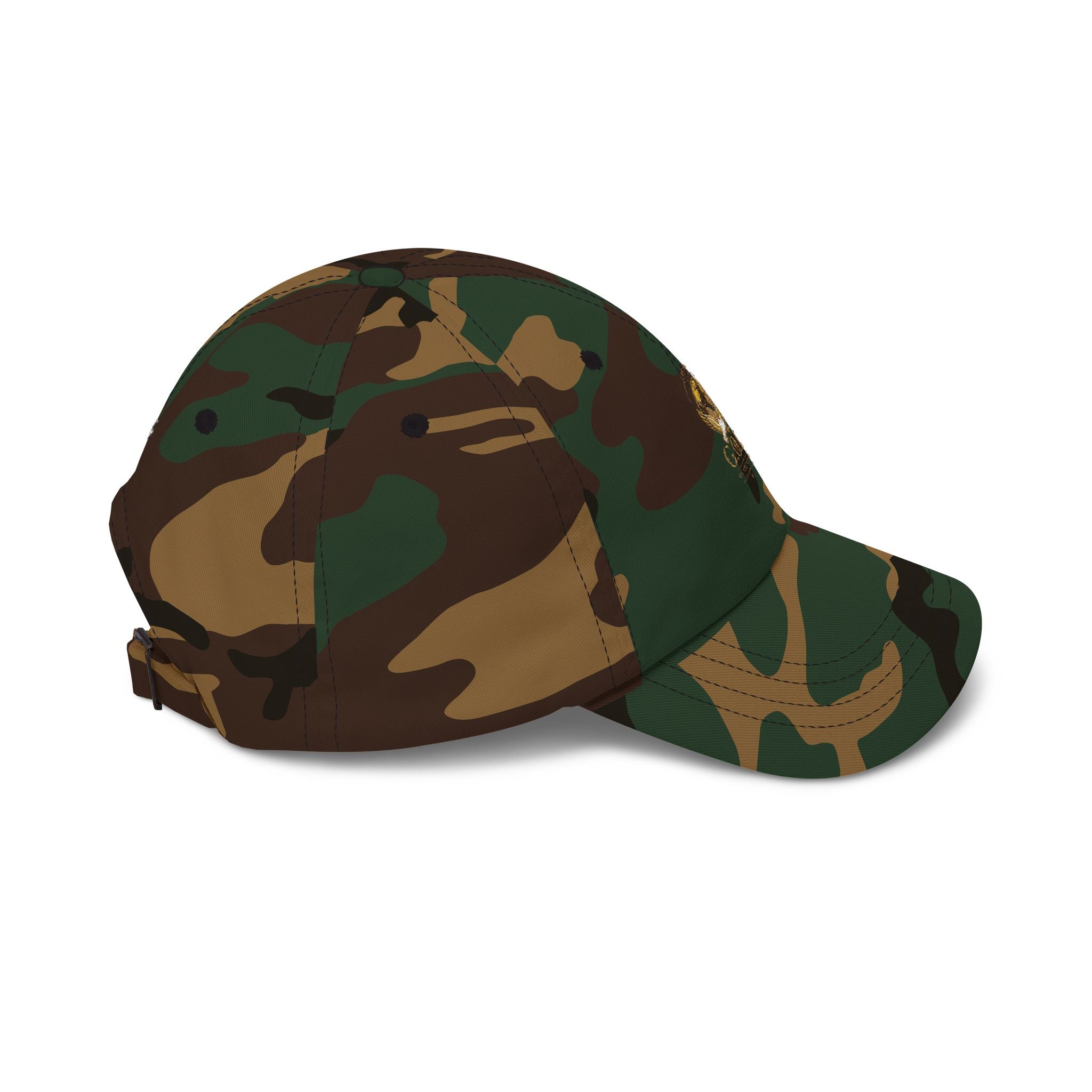 🕊️🌎 - GOD Globe Embroidered White Baseball Hat