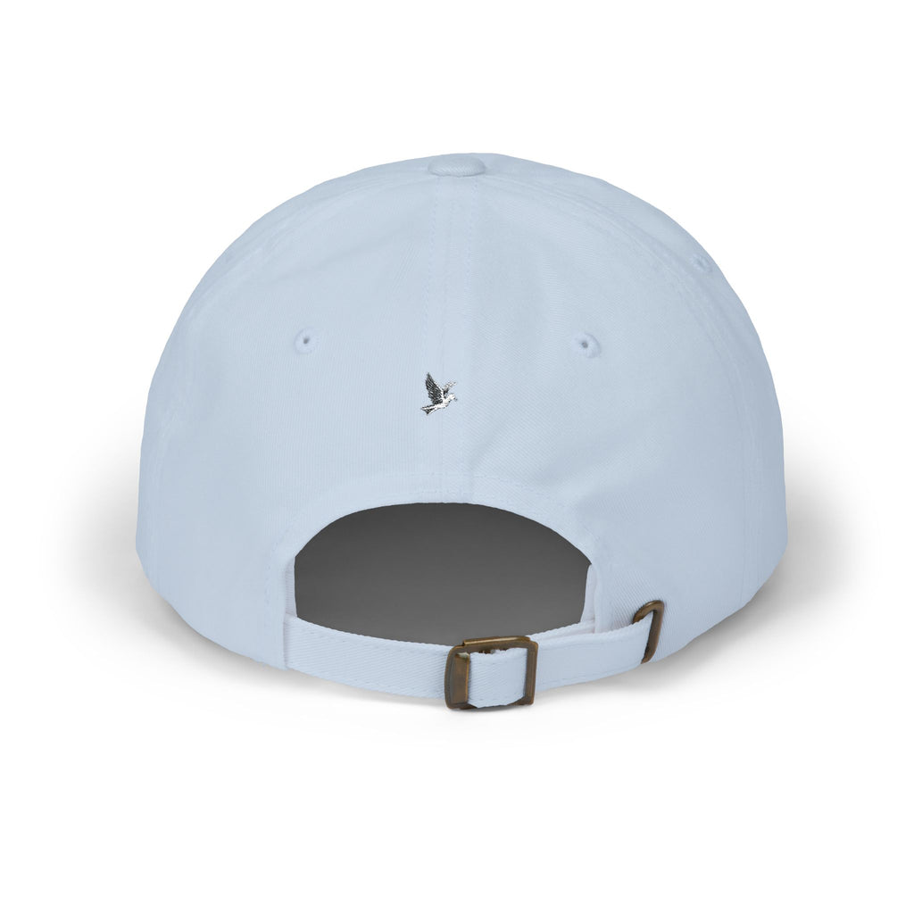 🕊️🌎 - GOD Globe Embroidered White Baseball Hat